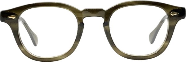 画像1: JULIUS TART OPTICAL/ジュリアス タート オプティカル【AR】Olive Green Sasa 48/24サイズ