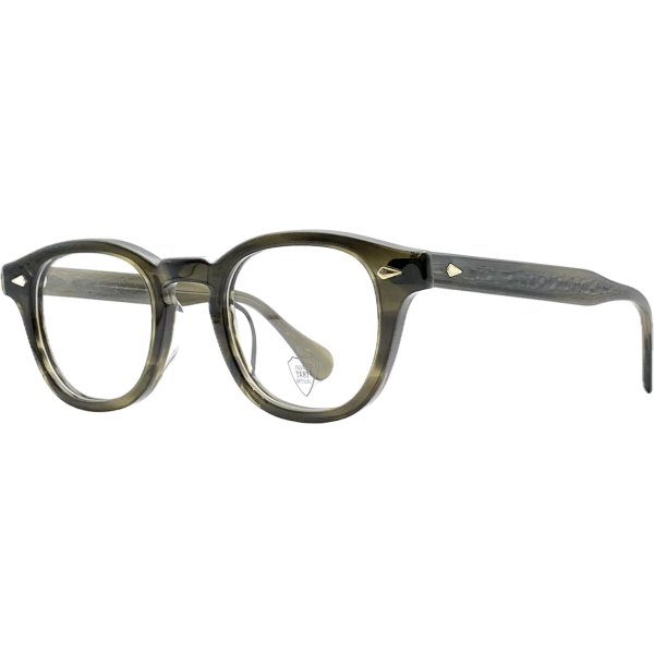 画像2: JULIUS TART OPTICAL/ジュリアス タート オプティカル【AR】Olive Green Sasa 48/24サイズ (2)